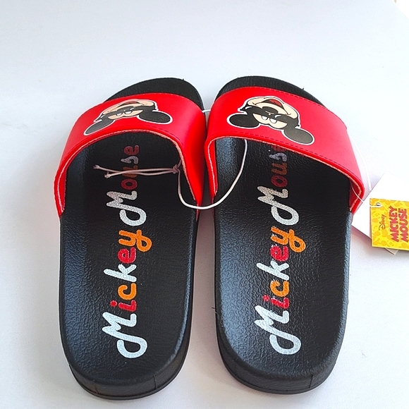 Disney Shoes Disney Boys Mickey Mouse Sandals Slipon Slides L 23 S
